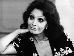 Sophia Loren in London to promote her latest book - March 1979