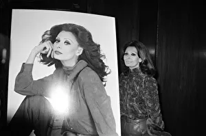 Sophia Loren pictured in London, promoting her new perfume Sophia