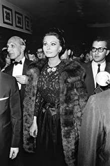 Sophia Loren at the premier of Operation Crossbow'at the Empire Theatre