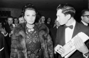 Sophia Loren at the premier of Operation Crossbow'at the Empire Theatre