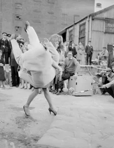 Sophia Loren seen here being shooting a scene for the film The Millionairess
