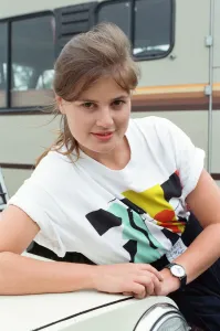 01033 Prints: Sophie Aldred as Doctor Who assistant Ace seen here on location near Arundel during