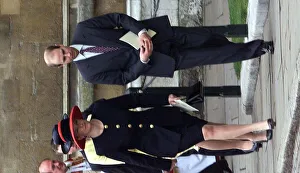 Sophie Rhys Jones with Prince Edward April 1999 after attending a Easter Sunday