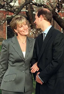SOPHIE RHYS-JONES AND PRINCE EDWARD - ENGAGEMENT - 06 / 01 / 1999