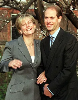 SOPHIE RHYS-JONES AND PRINCE EDWARD - ENGAGEMENT - 06 / 01 / 1999
