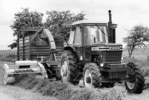 Tractor Prints: Sophisticated machinery makes short work of forage harvesting