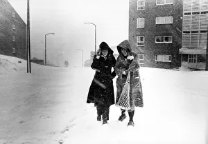 South Wales woke up to blizzards. Picture shows the scene at Penrhys Estate, Rhondda