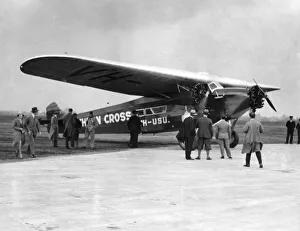 Early Prints: The Southern Cross, the three-engine Fokker VII-3m made the first crossing of the Pacific