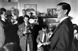 Cold Prints: Soviet Spy Kim Philby holds a press conference after being cleared of spying by