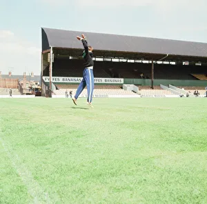 Soviet Union Football Players, pictured during training session at Ayresome Park