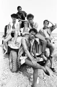 Spandau Ballet, music group in Ibiza, Spain, July 1981
