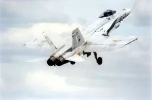 Air Display Prints: A Spanish Air Force McDonnell Douglas F / A-18 Hornet takes off for the Sunderland