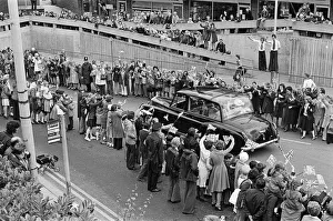 Spectators await Queen Elizabeth II in Eston during her Silver Jubilee tour