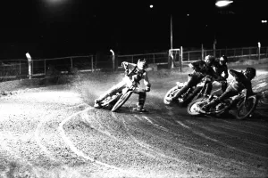 Speedway Prints: Speedway Action from Brough Park, Newcastle 27 October 1986