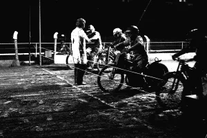 Speedway Action from Brough Park, Newcastle 27 October 1986