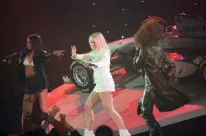 Spice Girls at Alexandra Palace in London to help launch new McLaren MP4 12 Formula One