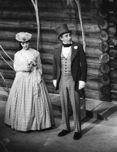 Spike Milligan in costume acting in play at The Comedy Theatre London - 11th February