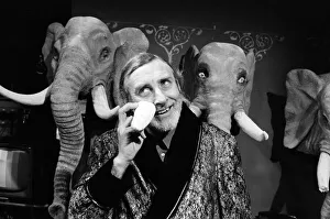 Elephant Prints: Spike Milligan is recording a story for the BBC TV childrens programme