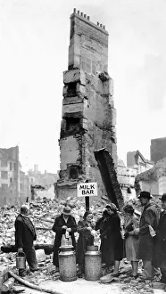 Dairy Prints: A spirit-of-the-Blitz milk bar in London, where there had been a dairy until bombing