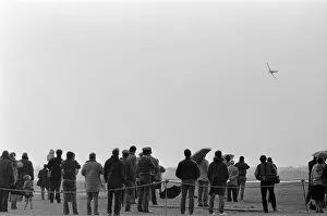 00748 Prints: Spitfire single seat fighter aircraft on show at RAF Woodvale, South of Southport