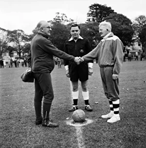 00254 Prints: Sport Amateur Football: Family football match at Christchurch between Goodmans
