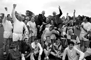 Sport Amateur Football: Family football match at Christchurch between Goodmans