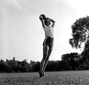 Sport: Athletics: Maureen Hudson 16 years old clerical worker of Twickenham