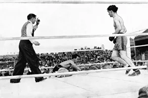 Swansea Prints: Sport - Boxing - Ronnie James, the British light-weight champion