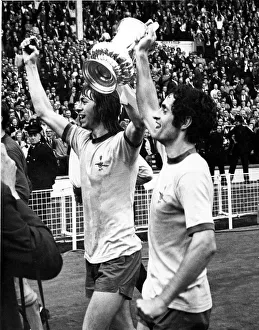 Double Prints: Sport - Football - Arsenal - Charlie George (Left) and skipper Frank McLintock celebrate