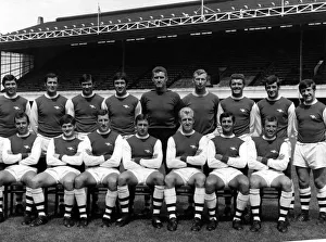 Highbury Prints: Sport - Football - Arsenal - Team 1968-69 Back Row - L to R - Bobby Gould