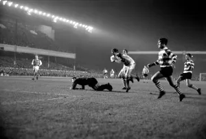 Sport: Football: Arsenal v. Sporting Lisbon Inter City Fairs Cup. Action from the match