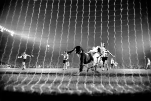 Sport: Football: Arsenal v. Sporting Lisbon Inter City Fairs Cup. Action from the match