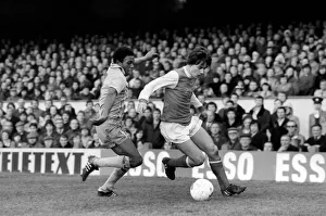 Sport: Football: Arsenal vs. Coventry. Action from the match. February 1981 81-00516-103