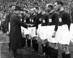 Sport - Football - FA Cup Final - 1927 - Cardiff City v Arsenal - King George V is