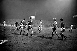 Sport. Football, League Cup Semi Final 1st leg Manchester City 2 v. Manchester United