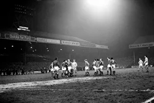 Sport. Football, League Cup Semi Final 1st leg Manchester City 2 v. Manchester United