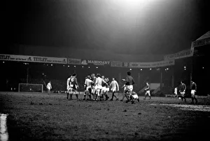 Sport. Football, League Cup Semi Final 1st leg Manchester City 2 v. Manchester United