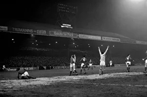 Sport. Football, League Cup Semi Final 1st leg Manchester City 2 v. Manchester United