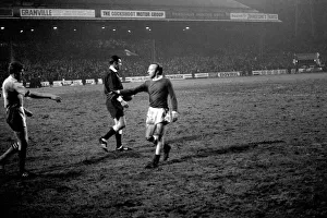 Sport. Football, League Cup Semi Final 1st leg Manchester City 2 v. Manchester United