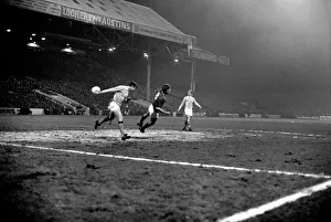 Sport. Football, League Cup Semi Final 1st leg Manchester City 2 v. Manchester United