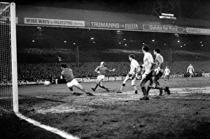 Sport. Football, League Cup Semi Final 1st leg Manchester City 2 v. Manchester United