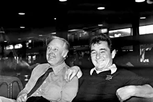 Sport: Football: Nottingham Forest Manager Brian Clough at the airport with his team
