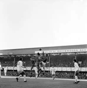 Sport football Portsmouth v. Cardiff City: Hiror and Harris the Portsmouth forwards clash