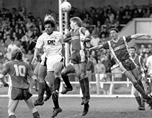 Sport - Football - Swansea City - -Swansea defender Chris Coleman jumps under pressure