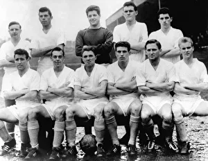 00606 Prints: Sport - Football - Swansea Town - Front Row - L to R - Saunders, C. Webster, H