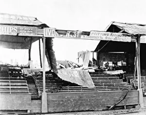 Sport - Football - Swansea - Vetch Field - Part of the main stand that was destroyed by a