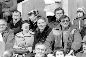 Sport: Football: West Bromwich Albion v. Liverpool. Billy Liddell watching the game in