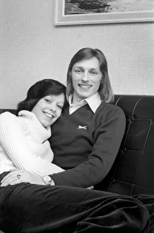 Sport: Football: West Ham United Cup Star Alan Taylor and Jeanette Johnson