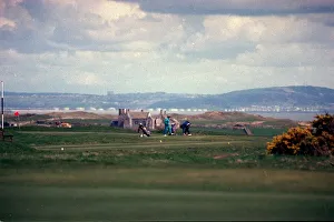 Sport - Golf - Royal Porthcawl - A general shot of golfers playing the course at Royal