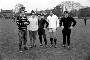 Sport. Rugby: Englands Rugby players practice for Springboks Game